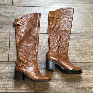 Franco Sarto 6.5 Brown Leather Boots